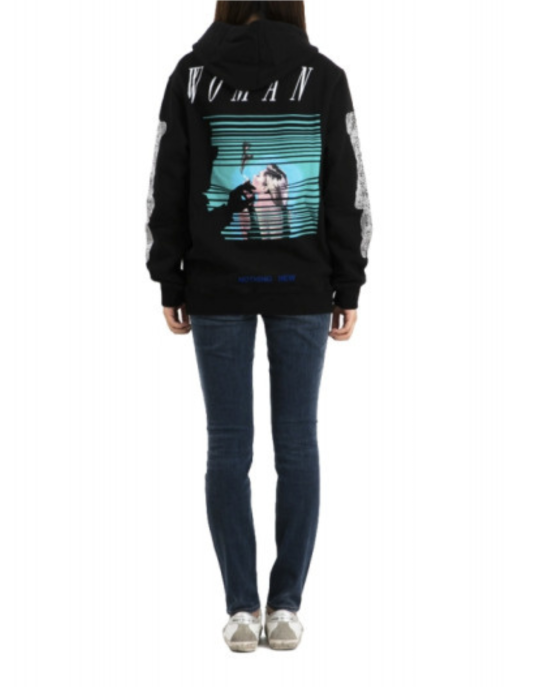 Off-White Hanorac cu glugă Woman Nothing New