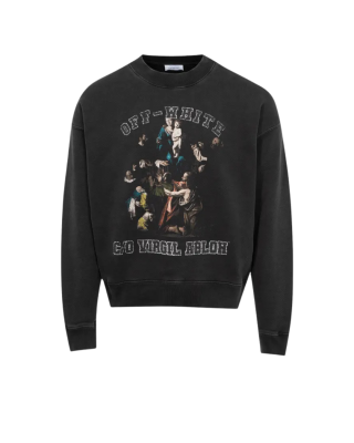 Off-White Sweatshirt cu grafică artistică Go Virgil Abloh