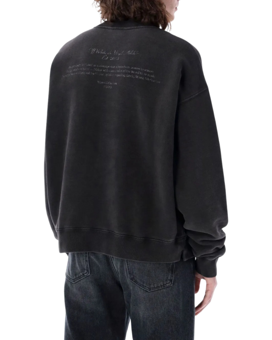 Off-White Sweatshirt cu grafică artistică Go Virgil Abloh