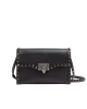 Valentino Garavani Geantă Crossbody Rockstud din piele granulată neagră