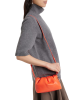 Christian Louboutin Eva Mini Crossbody Bag din piele portocalie