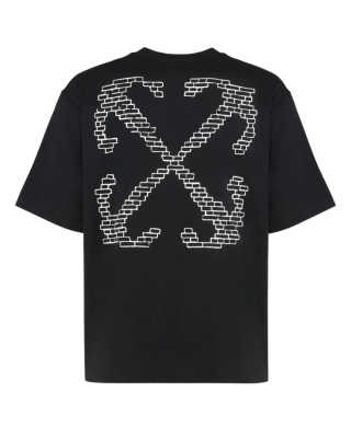 Off-White tricou negru cu logo OFF și imprimeu Arrows