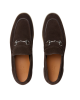 Gucci Mocasini din piele întoarsă maro cu Horsebit