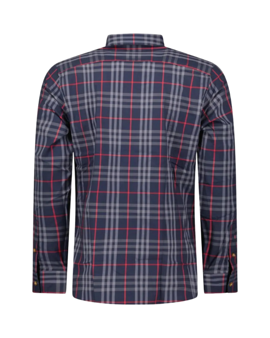 Burberry Cămașă din bumbac Shefford Check Navy/Grey