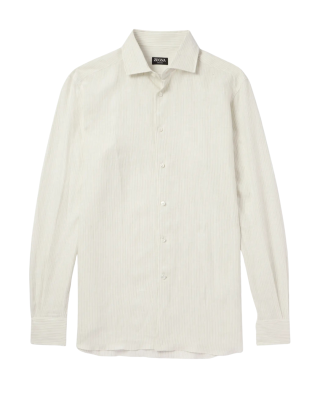 Zegna Oasi Cămașă din In Beige