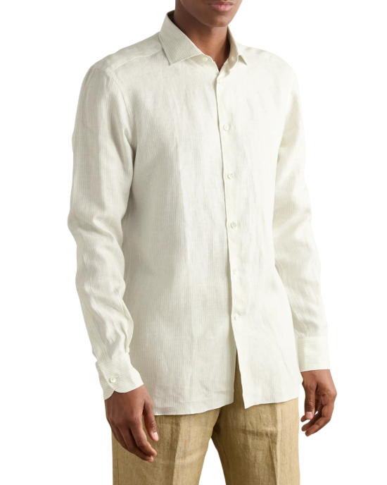 Zegna Oasi Cămașă din In Beige