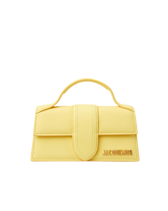 Jacquemus Le Grand Bambino geantă galben pastel