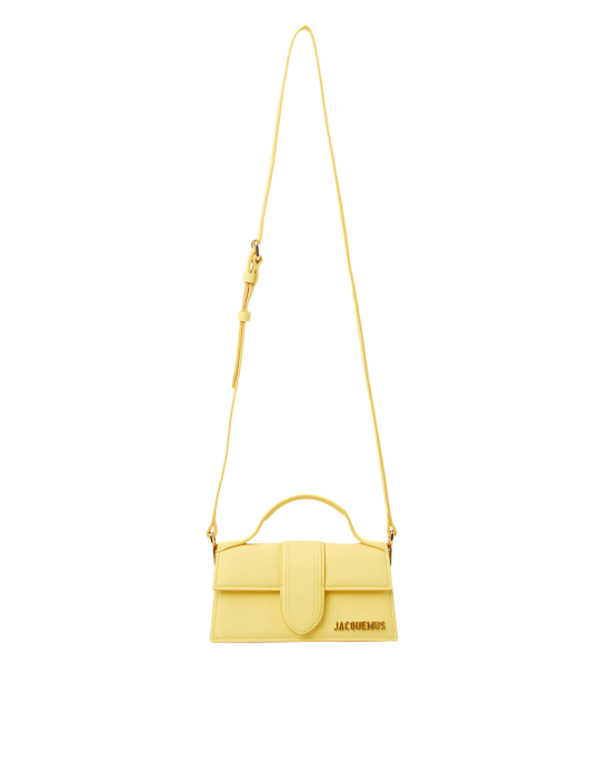 Jacquemus Le Grand Bambino geantă galben pastel