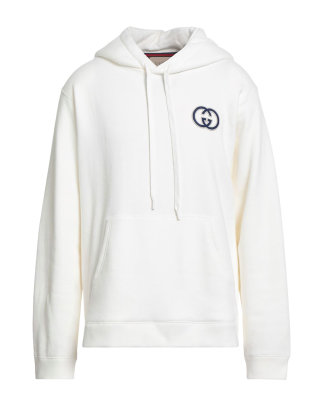 Gucci hanorac alb cu logo Interlocking G