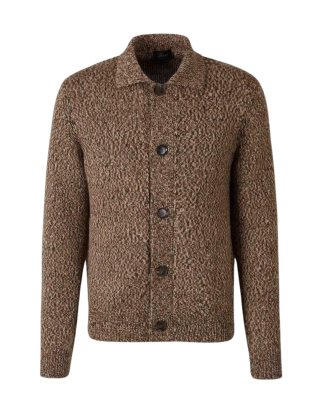 Brioni Cardigan din Lână Maro