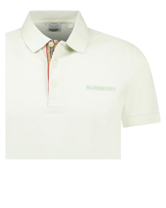 Burberry Hartford Check Placket Polo Pistachio