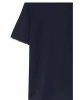 Burberry tricou bleumarin cu detalii Check la mâneci