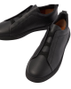 Zegna Triple Stitch Sneakers din Piele Neagră