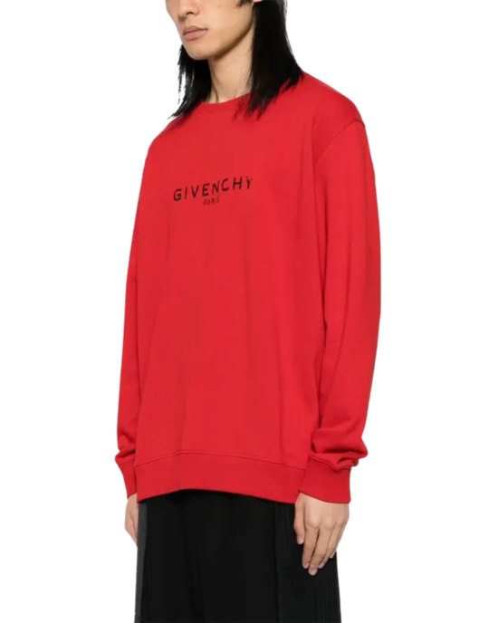 Givenchy Bluză cu guler rotund și logo GIVENCHY Paris aplicat