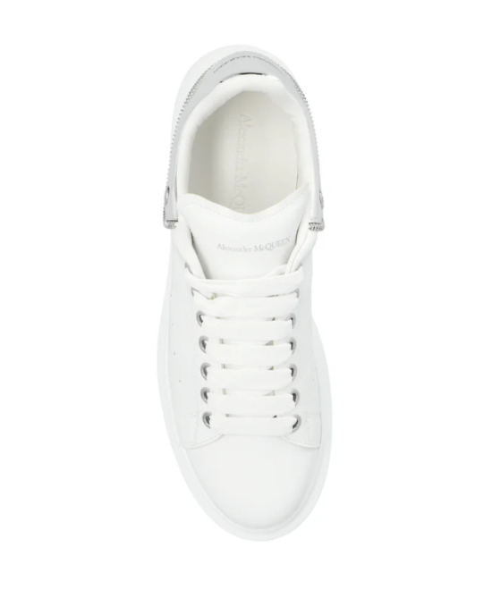 Alexander McQueen Oversized Metallic-Panel Leather Sneakers