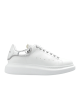 Alexander McQueen Oversized Metallic-Panel Leather Sneakers