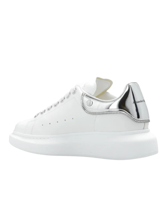 Alexander McQueen Oversized Metallic-Panel Leather Sneakers