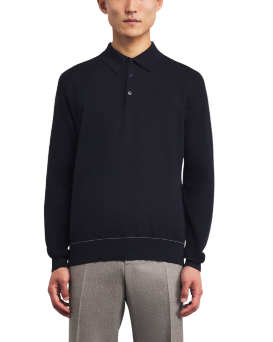 Brioni Long-Sleeve Polo Shirt