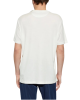 Paul & Shark tricou alb cu guler rotund din bumbac și lyocell