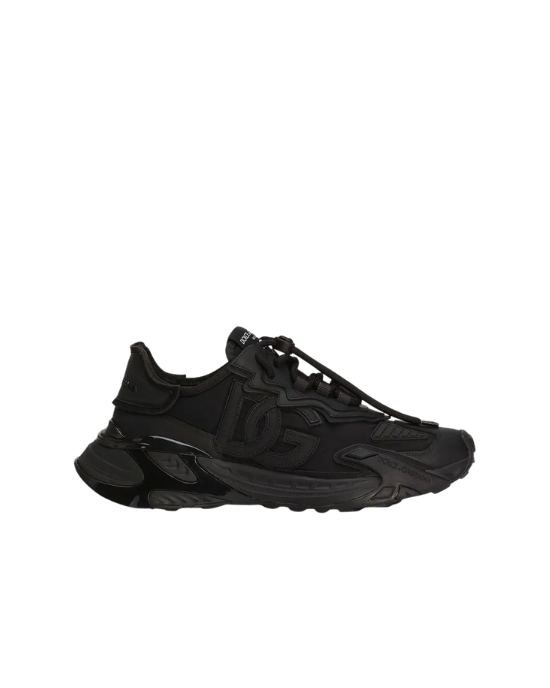 Dolce & Gabbana Sneakers negri cu design chunky și logo DG