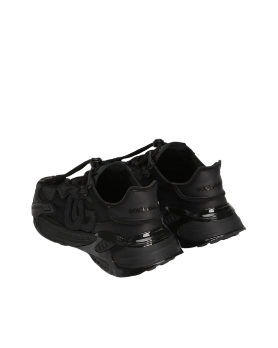 Dolce & Gabbana Sneakers negri cu design chunky și logo DG