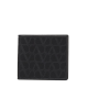 Valentino Garavani portofel negru Toile Iconographe din piele și jacquard