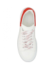 Alexander McQueen Sneakers din piele cu detaliu roșu