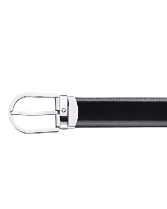 Montblanc Curea Reversibilă din Piele Negru/Maro 