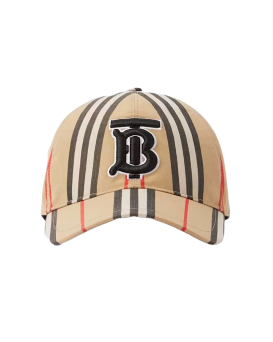 Burberry Vintage Check Șapcă din Bumbac cu Monogramă