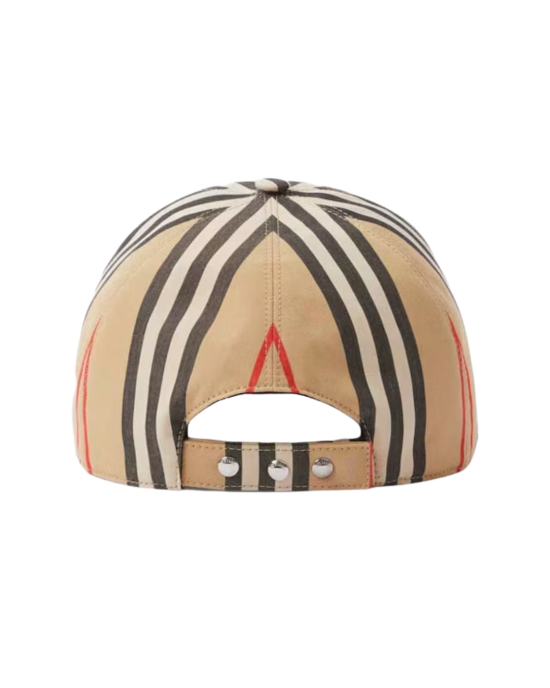 Burberry Vintage Check Șapcă din Bumbac cu Monogramă