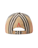 Burberry Vintage Check Șapcă din Bumbac cu Monogramă