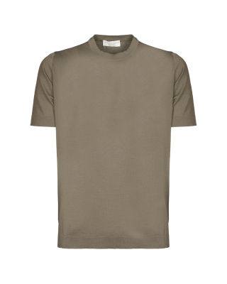Filippo De Laurentiis Tricou bej din bumbac crepe