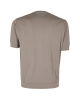 Filippo De Laurentiis Tricou taupe din bumbac crepe