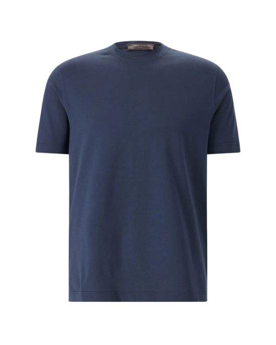 Filippo De Laurentiis Tricou bleumarin din bumbac premium