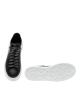 Alexander McQueen Sneakers oversized negri din piele cu detalii albe