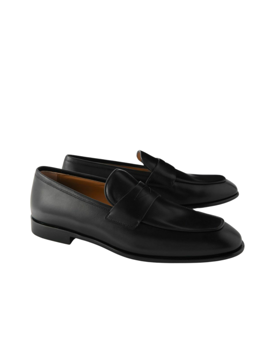 Ferragamo Loafers din piele neagră