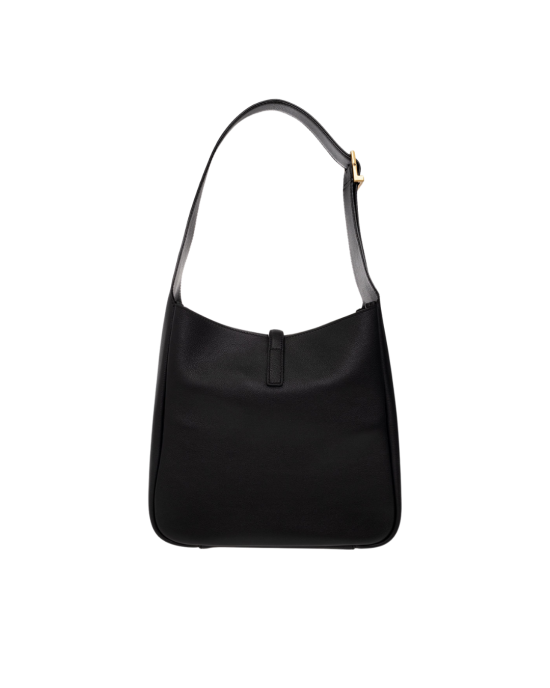 Saint Laurent Le 5 à 7 Hobo Geantă din piele neagră