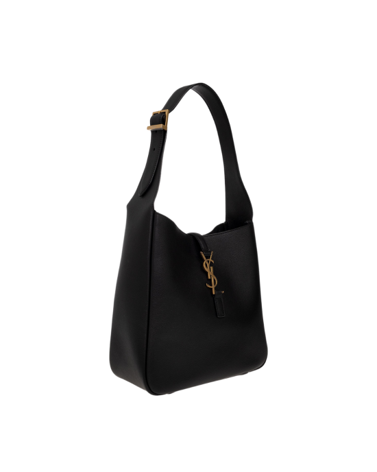 Saint Laurent Le 5 à 7 Hobo Geantă din piele neagră