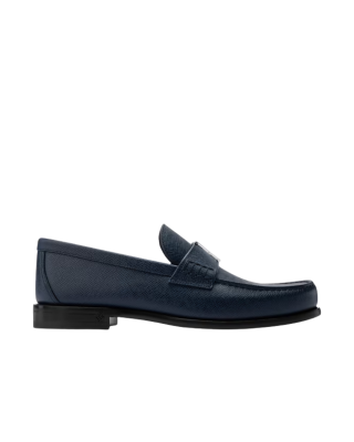 Louis Vuitton Loafers din piele bleumarin