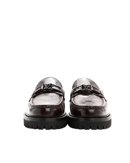 Louis Vuitton Major Loafers din piele Damier Ebony