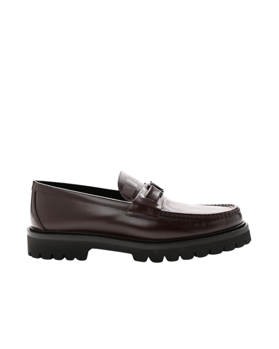 Louis Vuitton Major Loafers din piele Damier Ebony
