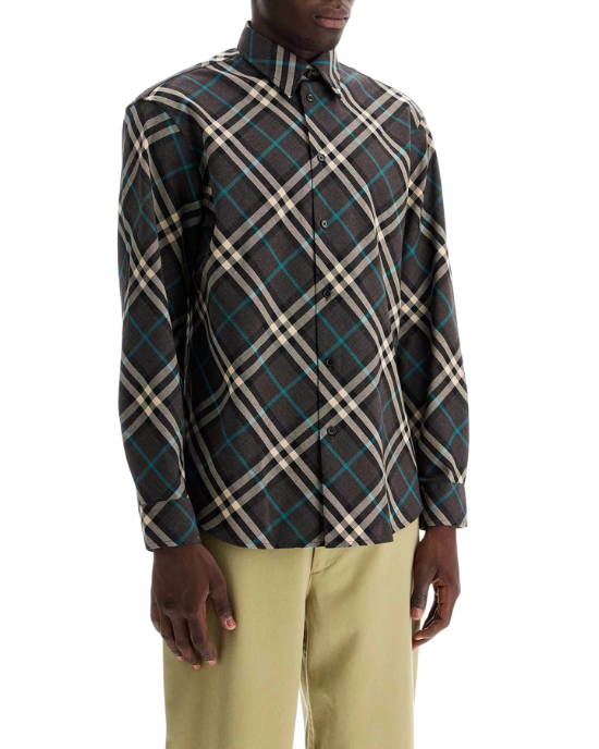 Burberry Cămașă din bumbac cu imprimeu check