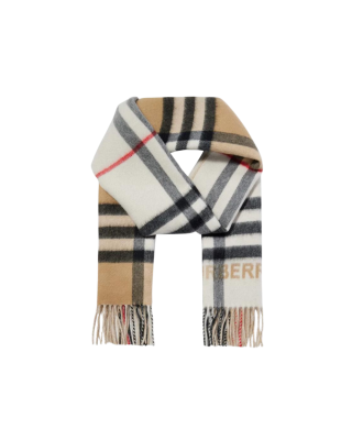 Burberry Fular din cașmir cu model Classic Check bej