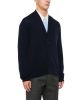 Gucci cardigan bleumarin din cașmir cu detaliu Web