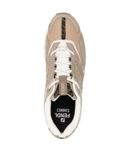 Fendi Faster Sneakers din nubuck cu FF motif