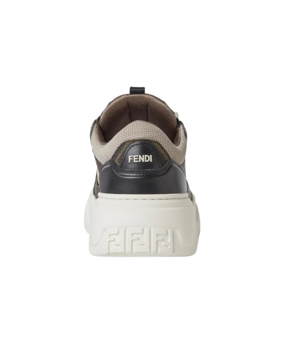 Fendi Force Sneaker din piele & canvas