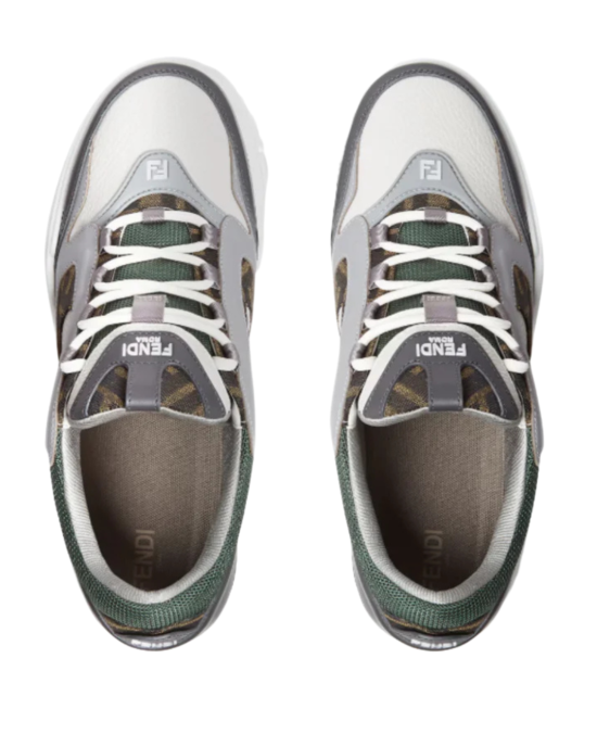 Fendi Force Sneaker din piele & canvas 