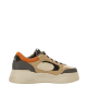 Fendi Sneakers din piele și material textil cu detalii FF