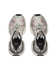 Balenciaga 3XL Slip-On Sneakers Silver cu Efect Worn-Out