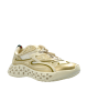 Sneakers Gucci Cub3d Demetra Gold cu efect metalizat